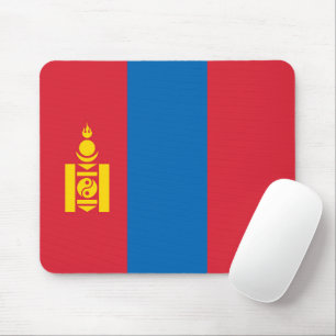 Mongolia flag mouse pad