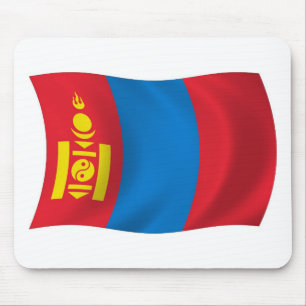 Mongolia Flag Mousepad