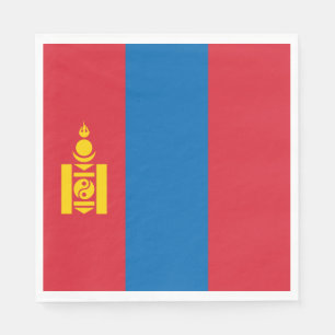Mongolia Flag Napkins