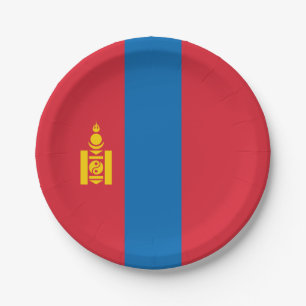 Mongolia Flag Paper Plates