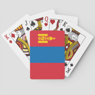 Mongolia Flag Poker Cards