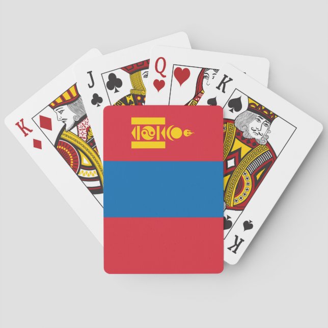 Mongolia Flag Poker Cards (Back)