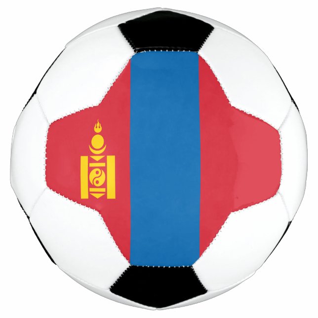 Mongolia Flag Soccer Ball (Front)