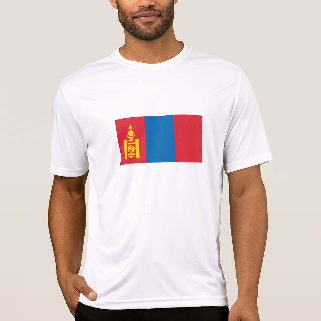 Mongolia Flag T-Shirt (Front)
