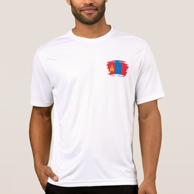 Mongolia flag T-Shirt (Front)