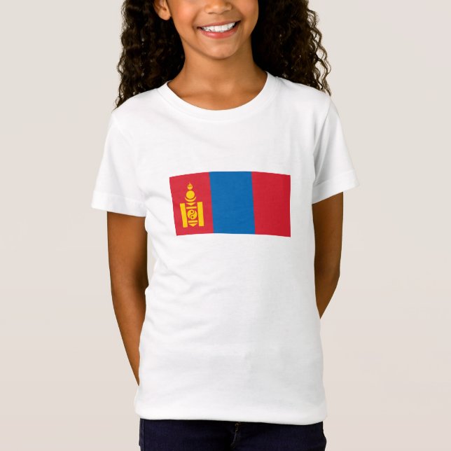 Mongolia Flag T-Shirt (Front)