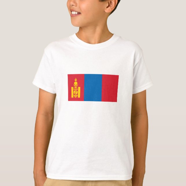 Mongolia Flag T-Shirt (Front)