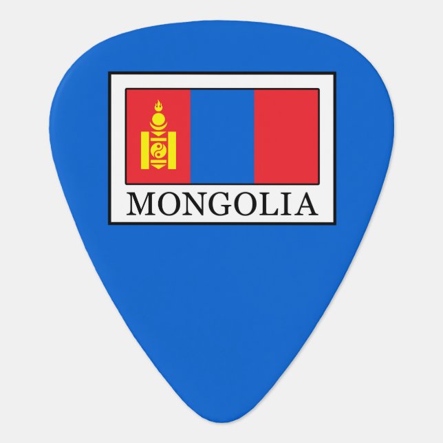 Mongolia Guitar Pick (Front)