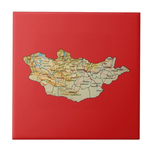 Mongolia Map Tile