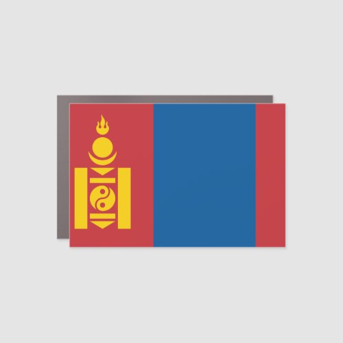 Mongolia Mongolian Flag Car Magnet