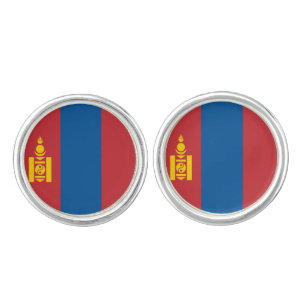 Mongolia (Mongolian) Flag Cufflinks
