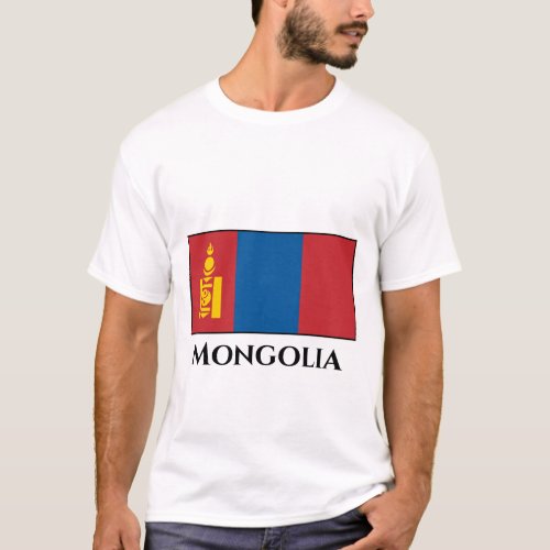Mongolia Mongolian Flag T_Shirt