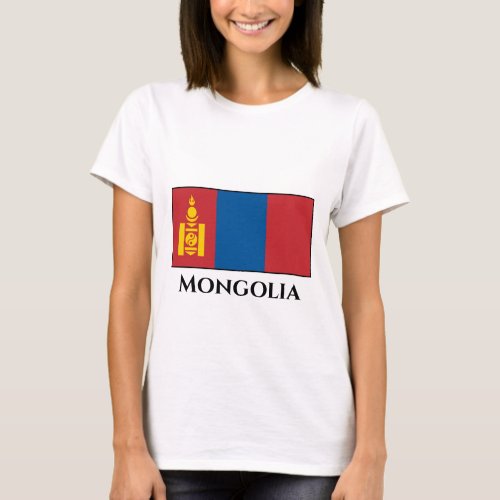 Mongolia Mongolian Flag T_Shirt