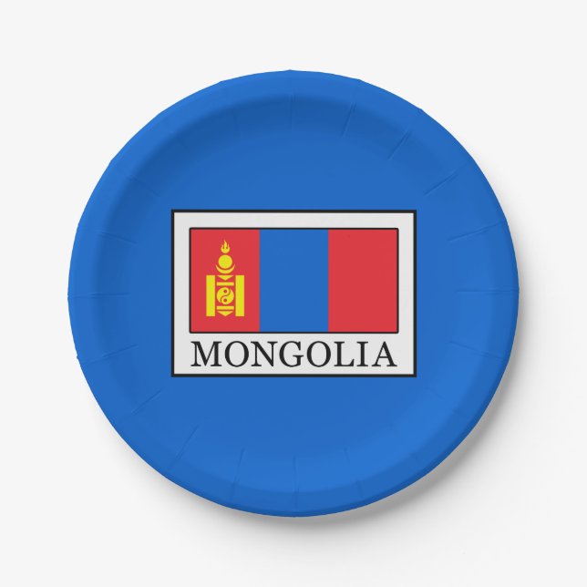 Mongolia Paper Plates (Front)