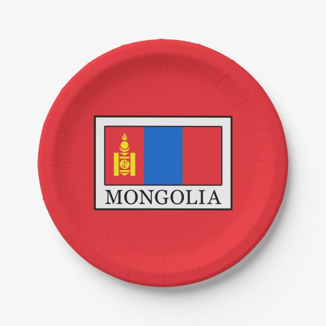Mongolia Paper Plates (Front)