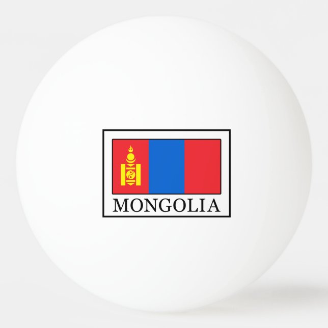 Mongolia Ping Pong Ball (Front)