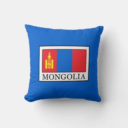 Mongolia Throw Pillow