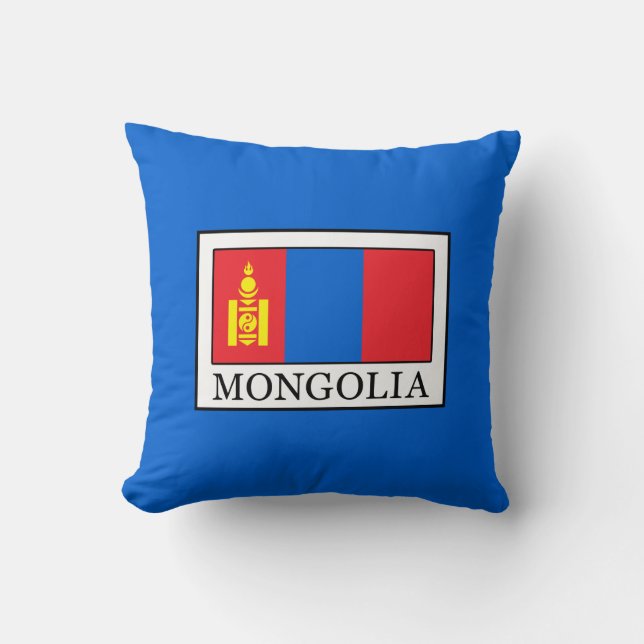 Mongolia Throw Pillow (Front)