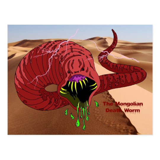 Mongolian Death Worm Postcard Zazzle   Mongolian Death Worm Postcard R4b0974d132b34565a96bbdae2d86222a Vgbaq 8byvr 540 