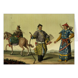Mongolian Eight Flags soldiers from Ching's milita Cards