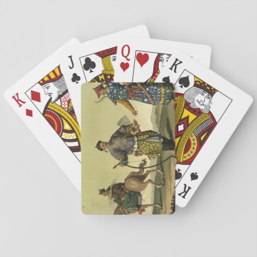 Mongolian Eight Flags soldiers from Chings milita Poker Cards