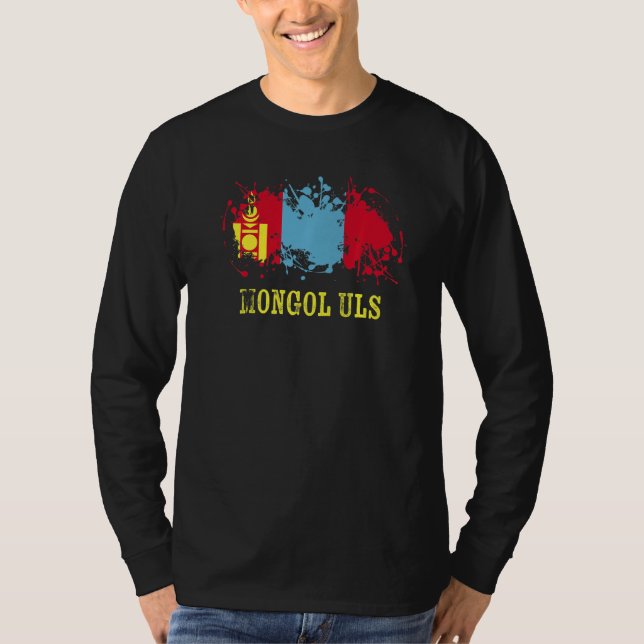 Mongolian enthusiasts for Mongol Uls and Mongolia T-Shirt (Front)