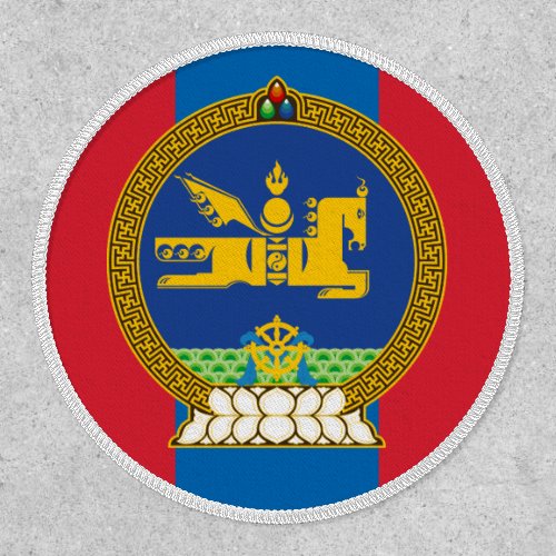 Mongolian Flag  Emblem Flag of Mongolia Patch