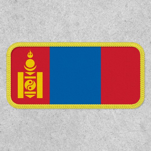 Mongolian Flag Flag of Mongolia Patch