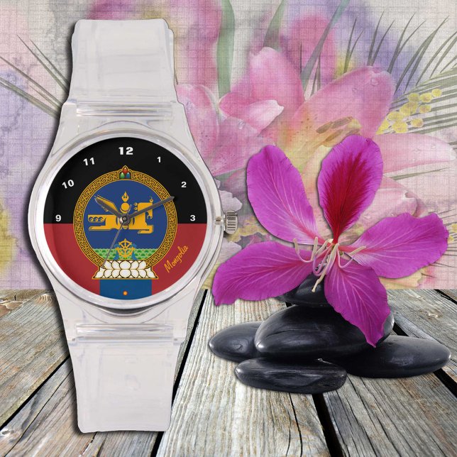 Mongolian Flag Watch, LD, Mongolia fashion /sports Watch (Creator Uploaded)
