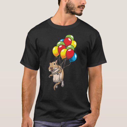 Mongolian Gerbil with ballons T_Shirt