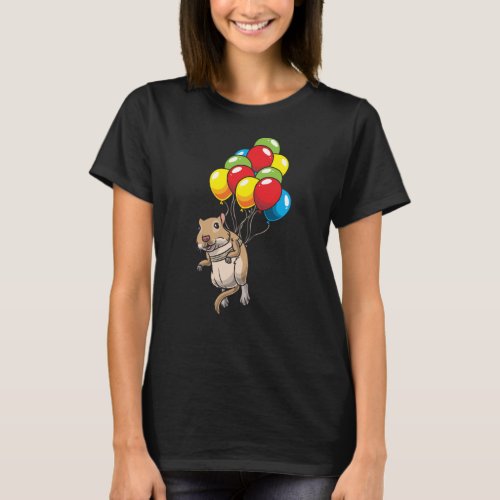 Mongolian Gerbil with ballons T_Shirt