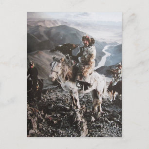 Mongolian postcard Kazaks