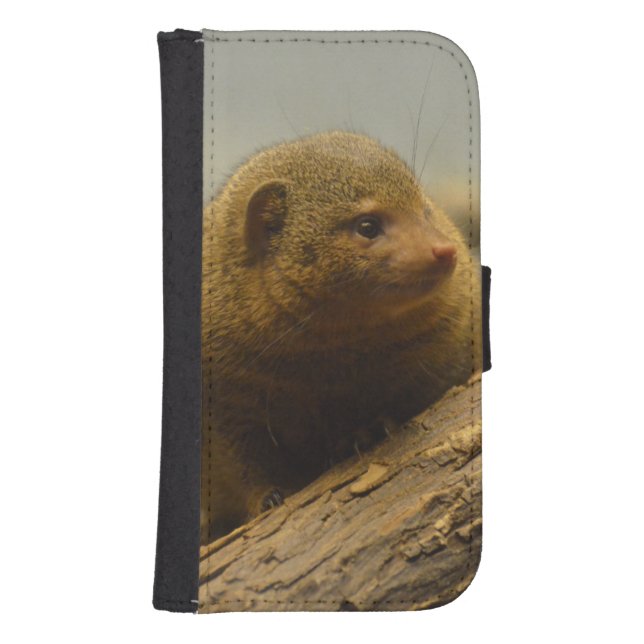 Mongoose a Tree Branch Samsung Galaxy Wallet Case (Front)
