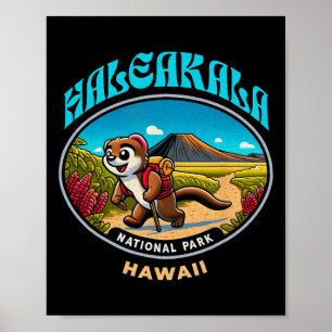 Mongoose Hiking At Haleakala National Park Poster