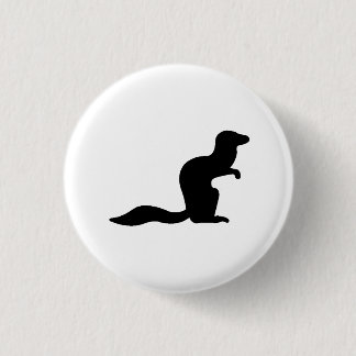 Mongoose Silhouette Pinback Button