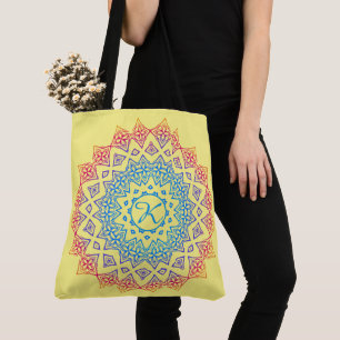 Mongrammed Mandala Tote Bag