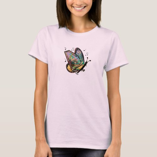 Monharp Autoharp Butterfly T-Shirt