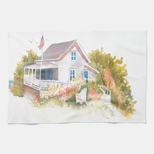 Monhegan Cottage J Kilburn Towel