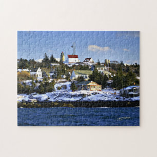 Monhegan Island Lighthouse, Maine Jigsaw Puzzle