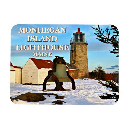 Monhegan Island Lighthouse Maine Magnet