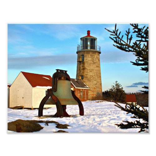 Monhegan Island Lighthouse Maine Photo Print