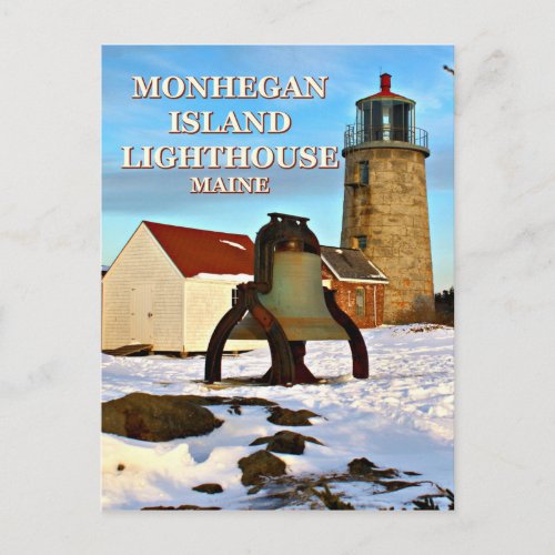 Monhegan Island Lighthouse Maine Postcard