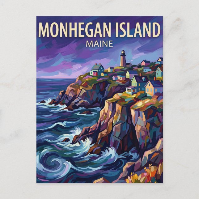 Monhegan Island USA Postcard (Front)