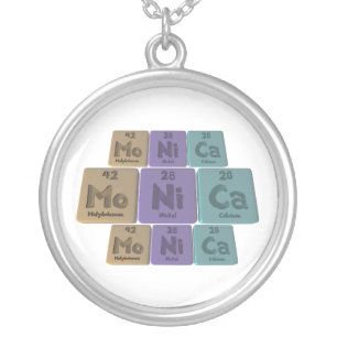 Monica as Molybdenum Nickel Calcium Silver Plated Necklace