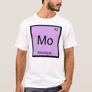 Monique Name Chemistry Element Periodic Table T-Shirt