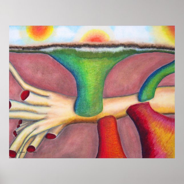 "Monism" Pastel & Oil by A. Louise Peterson Poster (Front)