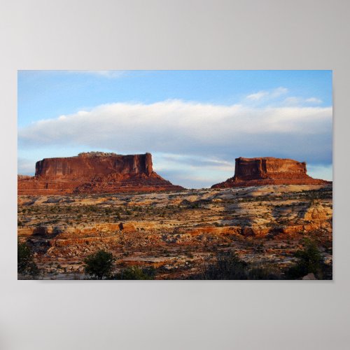 Monitor and Merrimac Mesas Utah Poster