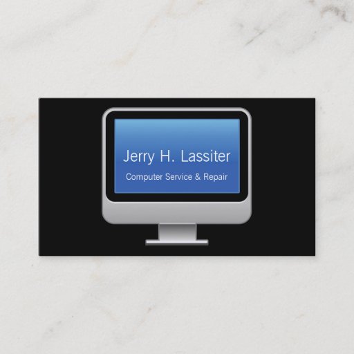 Customizable Monitor Card Business Cards