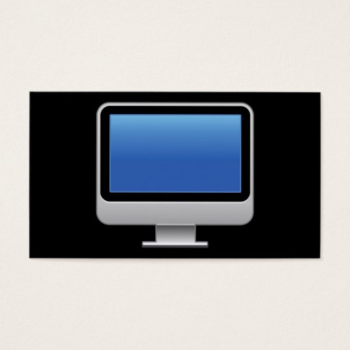 Customizable Monitor Card Business Card Templates