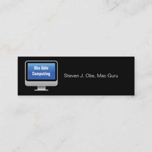 Monitor Computing Card Business Card Templates